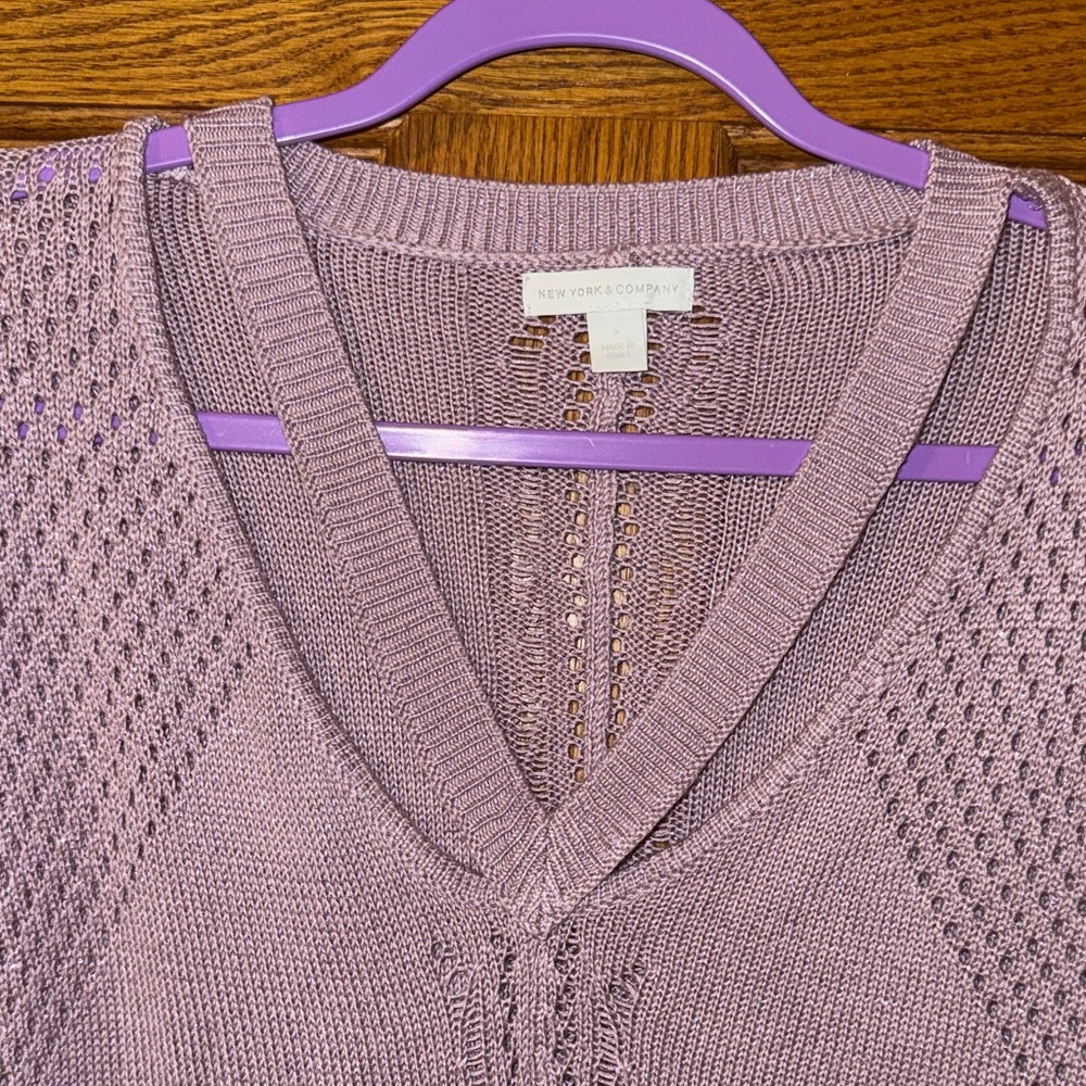 New York & Company Lavender Sweater